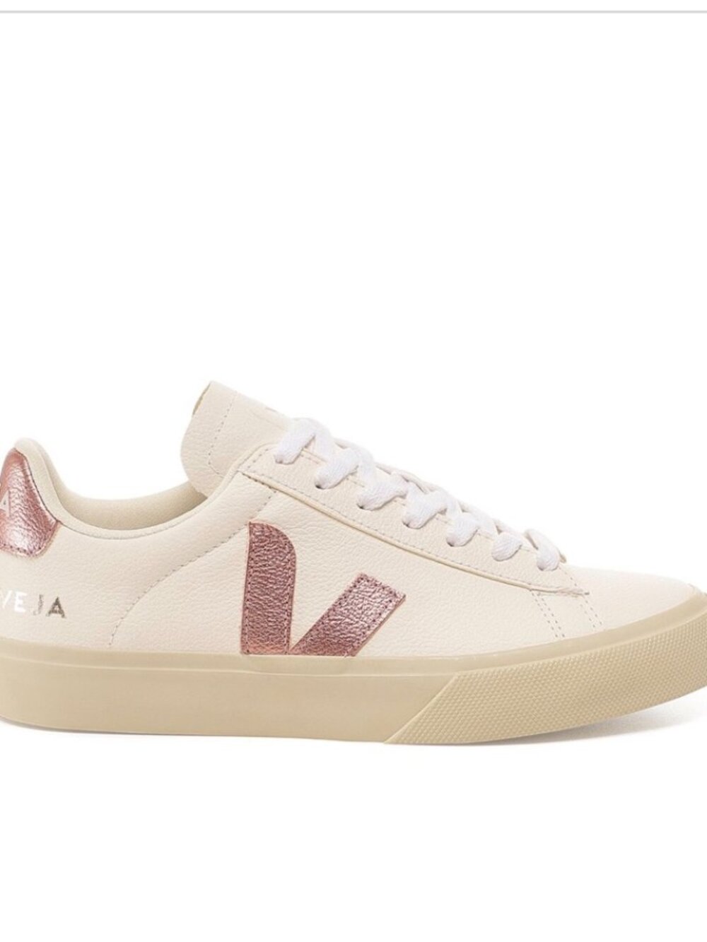 Veja ChromeFree Leather Metallic Campo Sneakers size 9